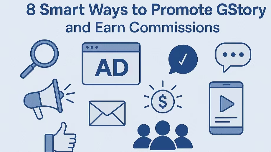 8 Smart Ways to Promote GStory and Earn Commissions