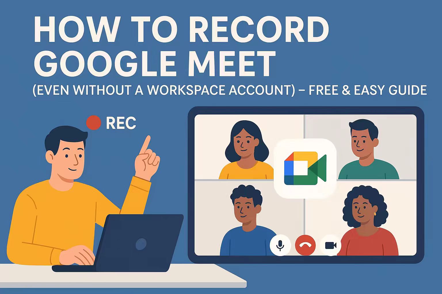 How to Record Google Meet (Even Without a Workspace Account) – Free & Easy Guide