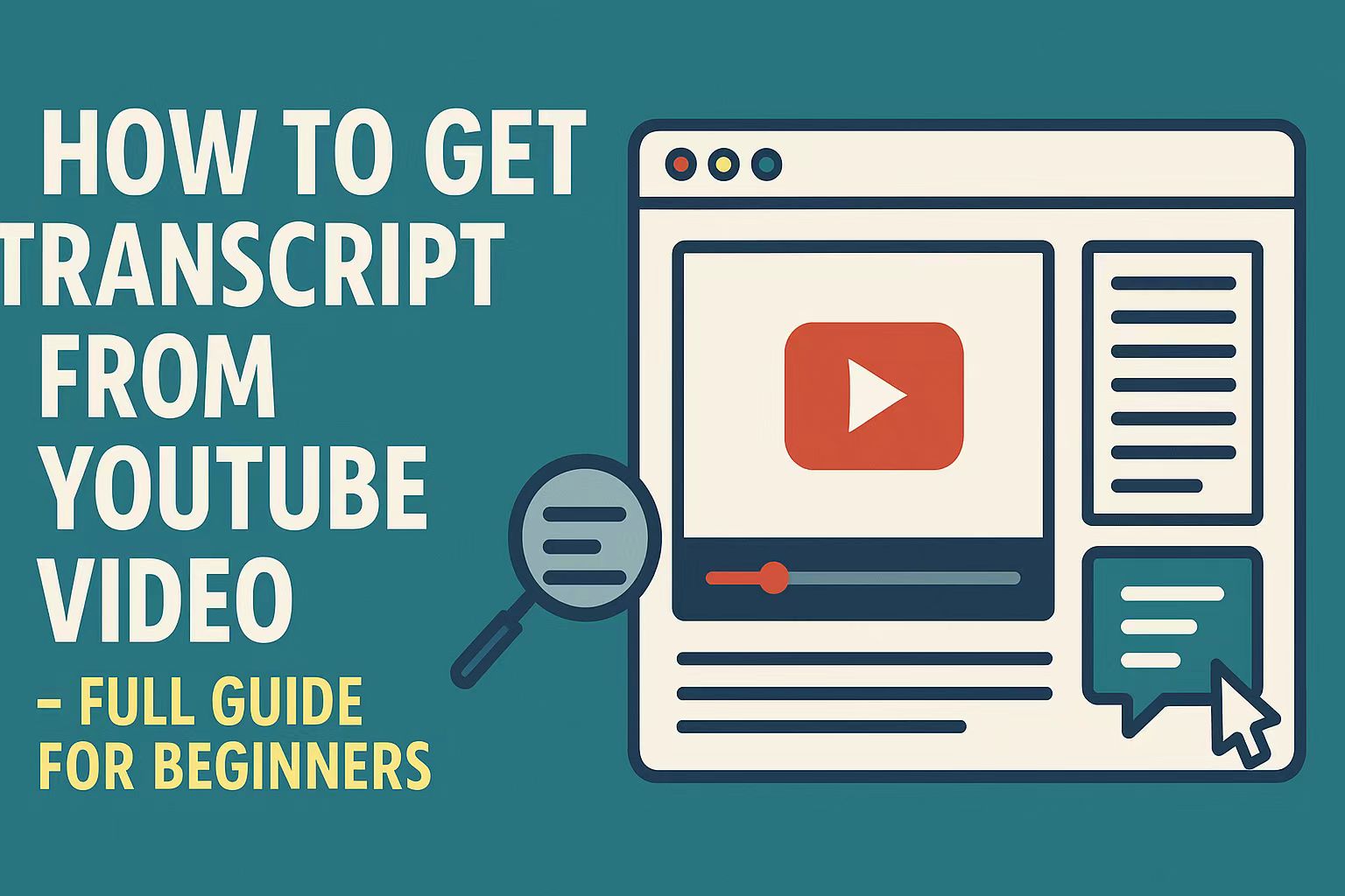 How to Get Transcript from YouTube Video – Full Guide for Beginners