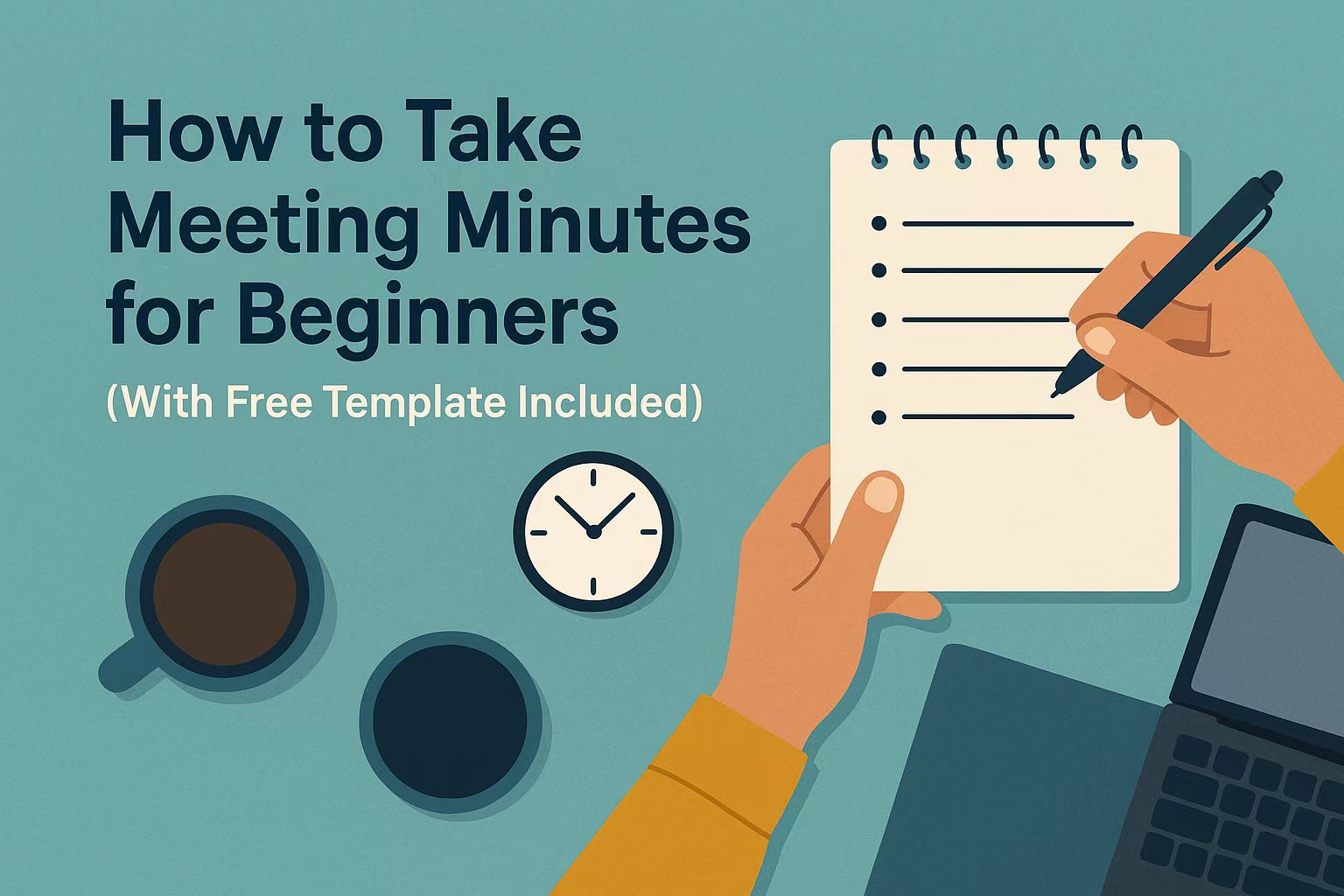 How to Take Meeting Minutes for Beginners (With Free Template Included)